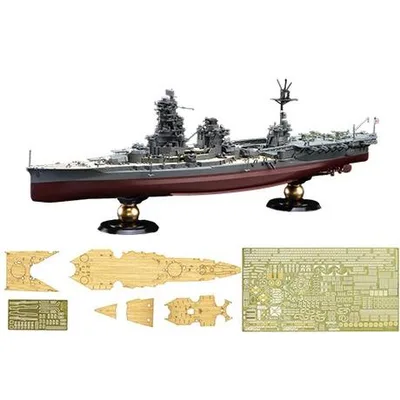 フジミ模型 1/700 日本海軍航空戦艦 伊勢 フルハルモデル 特別仕様 エッチングパーツ・木甲板シール付き