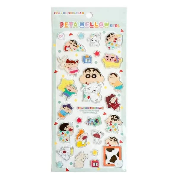 【30%OFF】ペタメロウシール MUGYU クレヨンしんちゃん/パジャマ 5562084 ティーズファクトリー キャラクターグッズ シール 交換 アニメ クレしん