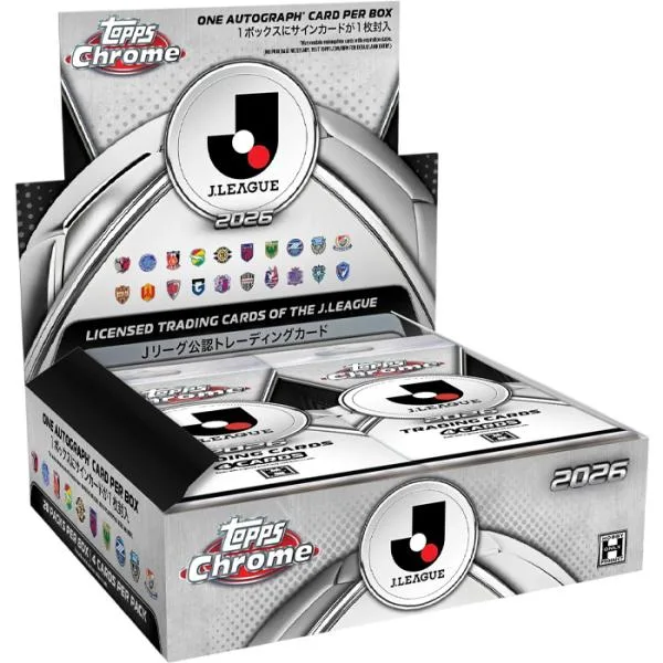 TOPPS 2026 J LEAGUE CHROME BOX | シュリンク付き 未開封 ボックス トップス サッカー スポーツトレカ