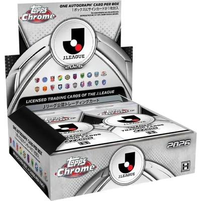 TOPPS 2026 J LEAGUE CHROME BOX | シュリンク付き 未開封 ボックス トップス サッカー スポーツトレカ