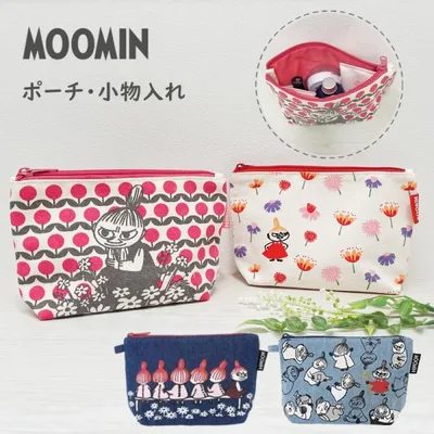ムーミン ポーチ 化粧ポーチ MOOMIN リトルミイ デニム 小物入れ ペンケース コスメポーチ かわいい おしゃれ キャラクター ミィ レディース