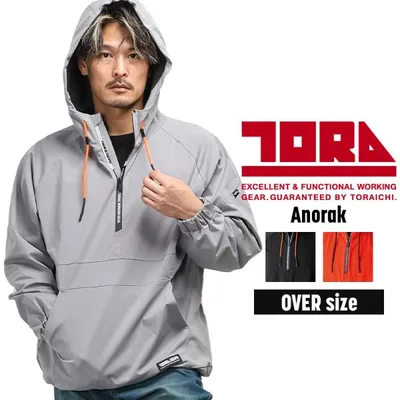 寅壱 作業服 防寒着 パーカー 寅壱 5954-519 アノラックパーカー 軽撥水 ストレッチ UVカット 秋冬用 S-XL 2024秋冬新作