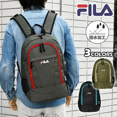 FILA フィラ 撥水 ポリエステル リュック リュックサック メンズ レディース おしゃれ 通勤 通学 大容量 A4 旅行 ブランド ナイロン 大学生 高校生 中学生