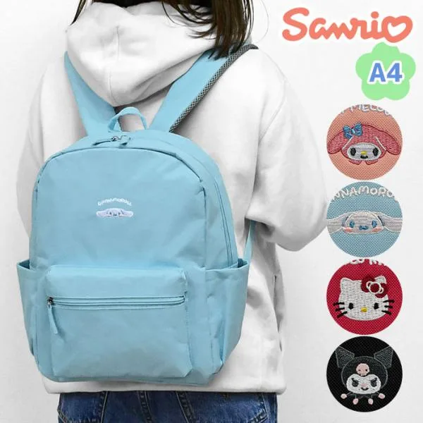 サンリオ リュック バッグ レディース 軽量 通勤 デイパック ブランド キャラクター マイメロディ キティ シナモロール クロミ キティちゃん 大人 かわいい