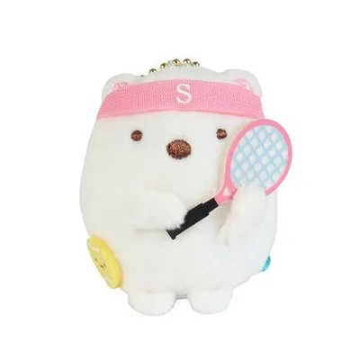 すみっコぐらし(Sumikkogurashi)(メンズ、レディース、キッズ)ぶらさげぬいぐるみ テニス しろくま MV43601