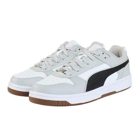 プーマ(PUMA)(メンズ、レディース)スニーカー スポーツシューズ リバウンド ジョイ ロウ ワイド ホワイト グレー 39843011 カジュアルシューズ