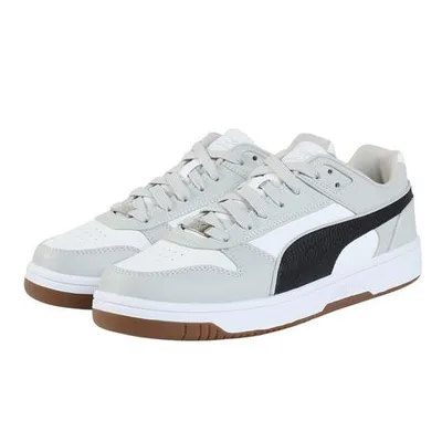 プーマ(PUMA)(メンズ、レディース)スニーカー スポーツシューズ リバウンド ジョイ ロウ ワイド ホワイト グレー 39843011 カジュアルシューズ