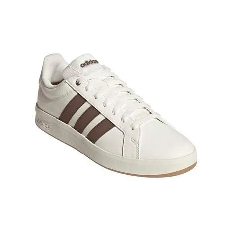 アディダス(adidas)(メンズ、レディース)スニーカー スポーツシューズ グランドコートベース 3.0 ホワイト ブラウン OTL61-KK4826 スポーツ カジュアル シュ