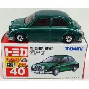 Tomica 1/61 Mitsuoka Butte มือสอง (กล่องเขียว/แดง/ผลิตในจีน/TOMY ตัวอักษรสีน้ำเงิน) "Tomica No.40"
