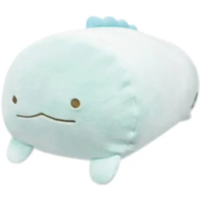 畑山商事 すみっコぐらし もちもち寝そべりクッション しろくま ねこ とかげ えびふらいのしっぽ 抱き枕 ぬいぐるみ かわいい とかげ 約全長35c