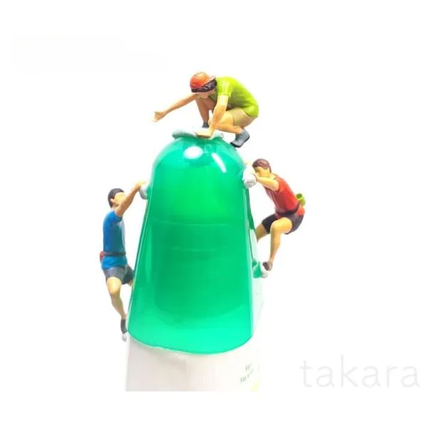 HO人形 情景コレクション ジオラマ人形 1:64 1:87 1体 ロッククライミング 登山 3人組 HOゲージ 人 人間 縮小撮影 塗装済 コケリウム テラリウム