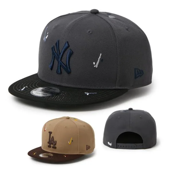 ニューエラ キャップ メンズ レディース 帽子 スプラッシュ ペイント 刺繍 MLBモデル 9FIFTY 15137005 15137013 NEW ERA ブランド 総柄