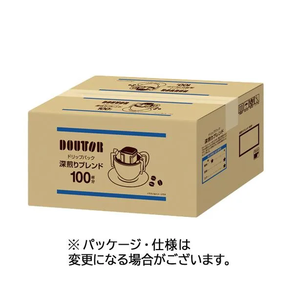 ドトールコーヒー ドリップパック 深煎りブレンド 7.0g 1箱(100袋)