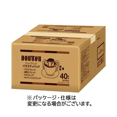 ドトールコーヒー ドリップパック 香り楽しむバラエティパック 7g 1セット(80袋:40袋×2箱)