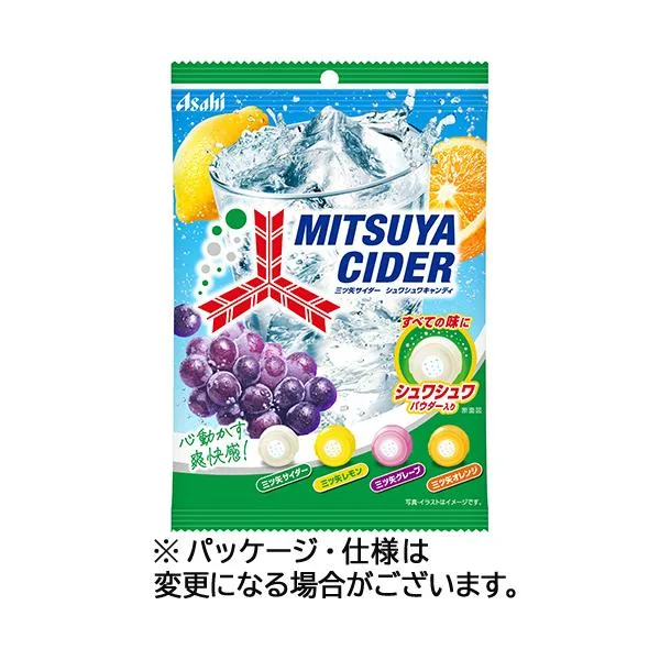 アサヒグループ食品 三ツ矢サイダー シュワシュワキャンディ 103g 1セット(6袋)