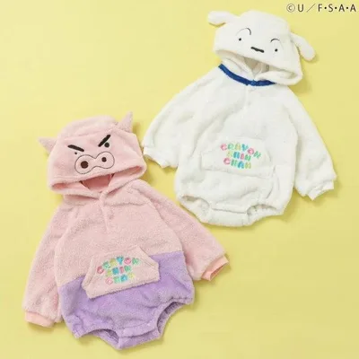 【セール/30%OFF】25'秋冬新作 apres les cours アプレレクール クレヨンしんちゃんボディースーツ v534925 長袖 長そで ベビー キッズ 子ども服