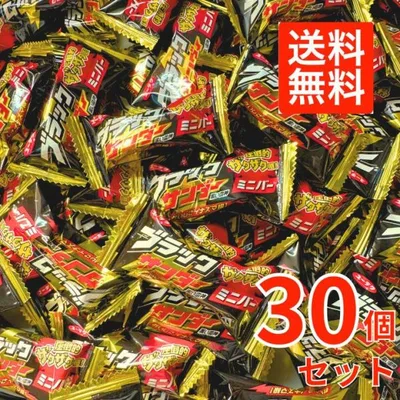 ブラックサンダー ミニバー 30個 チョコレート 有楽製菓 チョコスナック バレンタイン ポイント利用