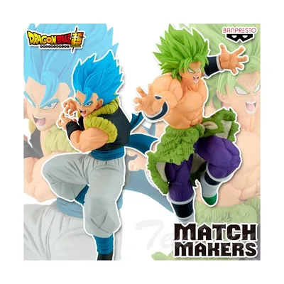 ドラゴンボール超 MATCH MAKERS 超サイヤ人ゴッド超サイヤ人ゴジータ&超サイヤ人ブロリー 2体セット 【新品・未開封】 フィギュア プライズ バンプレスト
