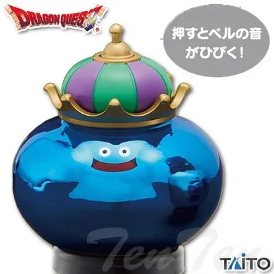 ドラゴンクエスト AM ベル付きフィギュア A:キングスライム 【即納品】 ドラクエ キングスライム ベル グッズ 雑貨 呼び出しベル チンベル プライズ タイトー