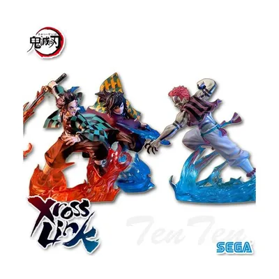鬼滅の刃 XrossLink フィギュア 無限城編 3体セット 炭治郎 冨岡義勇 猗窩座 【新品・未開封】 クロスリンク プライズ フィギュア セガ