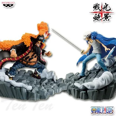 ワンピース 戦光絶景 2体セット トラファルガー・ロー vs マーシャル・D・ティーチ ONE PIECE ロー 黒ひげ バトル プライズ フィギュア バンプレスト