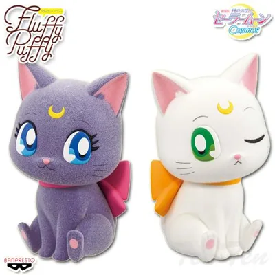 劇場版 美少女戦士セーラームーンCosmos Fluffy Puffy ルナ&アルテミス ビッグリボンver. 全2種セット 【新品・未開封】 プライズ フィギュア