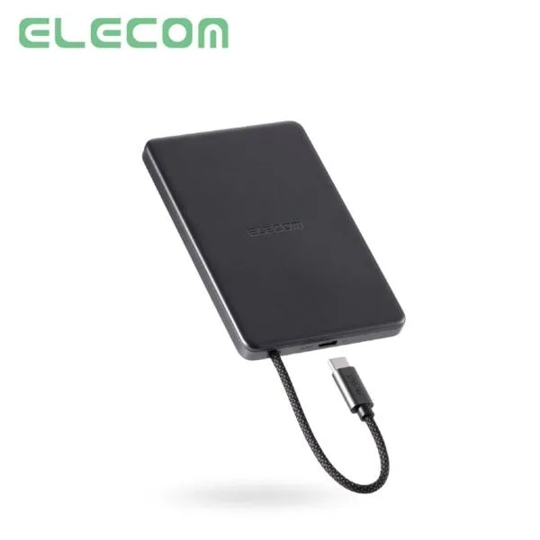 エレコム モバイルバッテリー 半固体電池 iPhone 小型 軽量 薄型 5000mAh タイプC PD 20W 急速充電 2台同時充電 PSE EC-C58MN 公式店 安全 安心 日本メーカー