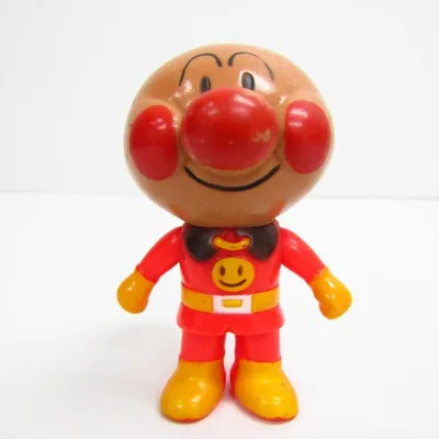 BANDAI 1988 JAPAN アンパンマン ソフビ 人形 ≡WH6365