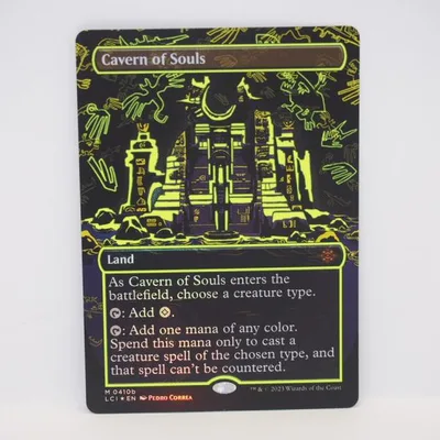MAGIC The Gathering MTG Cavern of Souls M 410b LCI★EN ボーダーレス Foil ネオンインク黄 トレーディングカード ∴WU5752