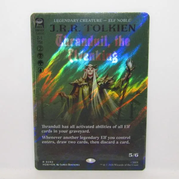 MAGIC The Gathering MTG Thranduil, the Elvenking R 0282 HOB★EN ボーダーレス サージ・Foil トレーディングカード ∴WU5875