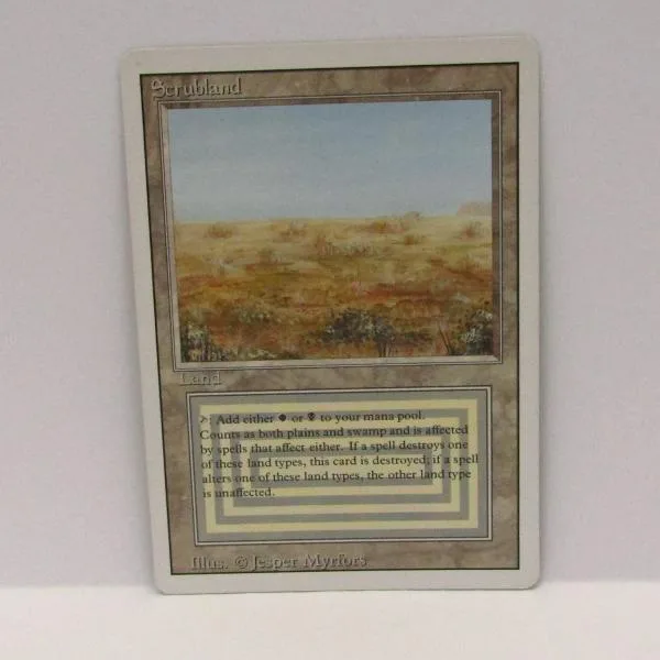 MAGIC The Gathering MTG Scrubland 3ED 第3版 トレーディングカード ∴WU6056
