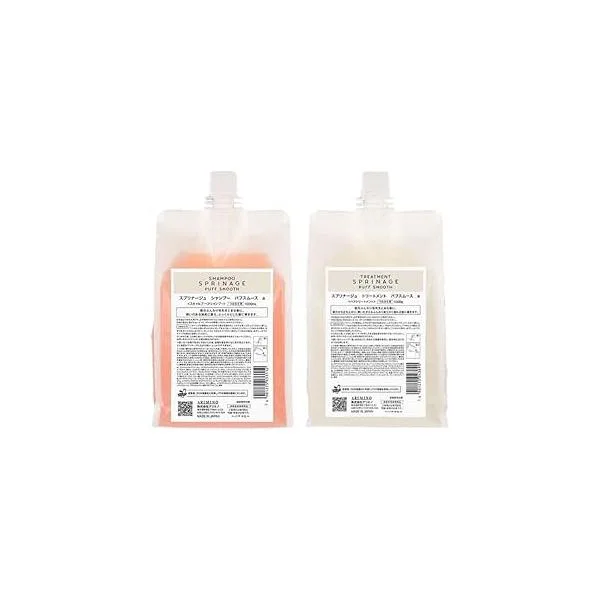 アリミノ スプリナージュ シャンプー パフスムース α 詰替え用 1000mL+ パフスムース トリートメント α 詰替え用 1000g
