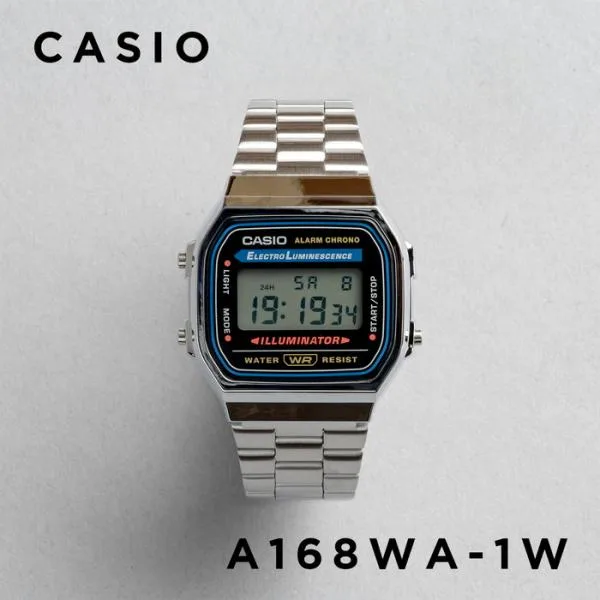 CASIO STANDARD カシオ A168WA-1W 腕時計 時計 ブランド メンズ レディース チープカシオ チプカシ デジタル 日付 日本未発売 ギフト プレゼント