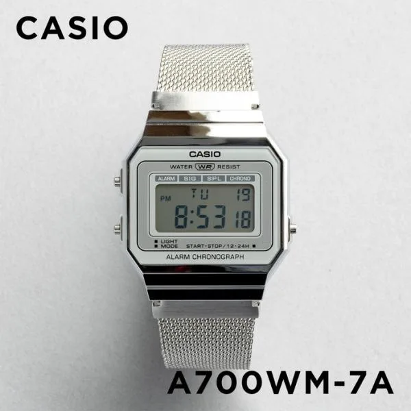 CASIO STANDARD MENS カシオ A700WM-7A 腕時計 時計 ブランド メンズ レディース チープカシオ チプカシ デジタル 日付 日本未発売 ギフト プレゼント