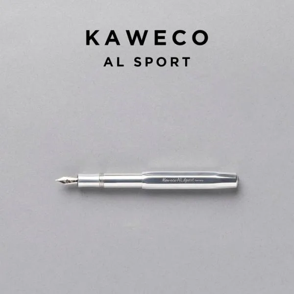 KAWECO AL SPORT FOUNTAIN PEN カヴェコ アルスポーツ 万年筆 アルミ 極細 EF 筆記用具 文房具 ブランド 高級 シルバー 男性 女性 ギフト プレゼント