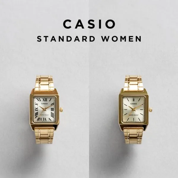 CASIO STANDARD WOMEN カシオ LTP-V007G 腕時計 時計 ブランド レディース 女の子 女子 チープカシオ チプカシ アナログ 角型 日本未発売 ギフト プレゼント