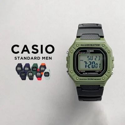 CASIO STANDARD MEN カシオ W-218H 腕時計 時計 ブランド メンズ レディース チープカシオ チプカシ デジタル ギフト プレゼント