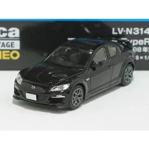 マツダ RX-8 TypeRS(黒)2008年式 LV-N314c【トミーテック社1/64ミニカー】【トミカの時】