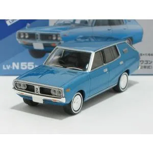 日産 スカイライン ワゴン 1800 スポーティGL(青)72年式 LV-N55b【トミーテック社1/64ミニカー】【トミカの時】