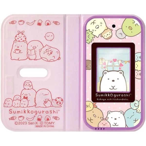 すみっこスマホ すみっコスマホ ピンク すみっコぐらし おせわでいっぱい アプリがプラス