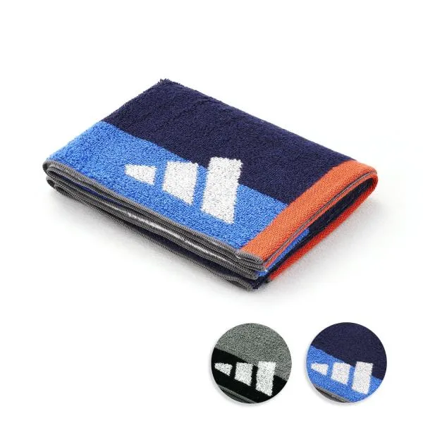 adidas アディダス スポーツ フェイスタオル ダブルレイヤー 名入れ 刺繍 ギフト 贈り物 タオル美術館 プレゼント