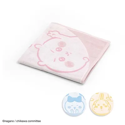 ちいかわ ウォッシュタオル ピース ガーゼタオル 名入れ 刺繍 ギフト 贈り物 タオル美術館 プレゼント