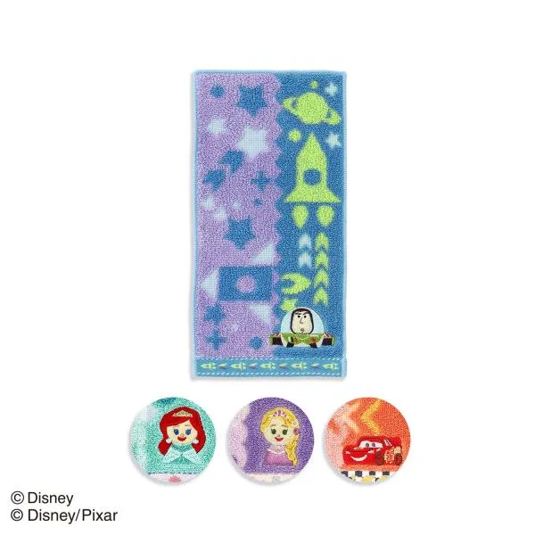 Disney ディズニー タオルハンカチ ハーフ KIDEA キディア TOKIMEKU 名入れ 刺繍 プチギフト 贈り物 タオル美術館 プレゼント