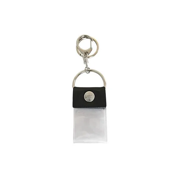 タワレコ 缶バッジキーホルダーS(ショート) 本革Black Accessories