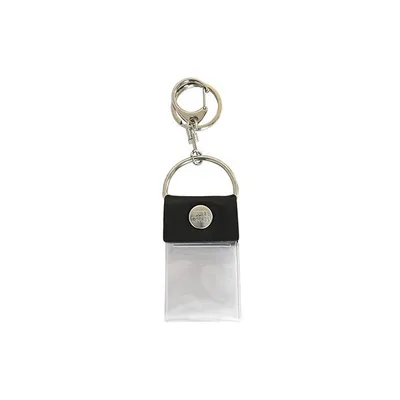 タワレコ 缶バッジキーホルダーS(ショート) 本革Black Accessories