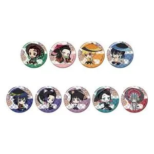 鬼滅の刃 ぺたん娘トレーディング缶バッジ -和傘- (全9種ランダム) Accessories