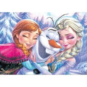 ジグソーパズル アナ、エルサ&オラフ(アナと雪の女王) 108ピース TEN-D108-030