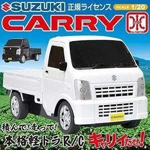 R/C SUZUKI CARRY スズキ キャリー 本格軽トララジコン キャリィだぜ! 積んで!走って!軽トラR/C! ホワイト キャリイラジコン キャリィラジコン 送料無料