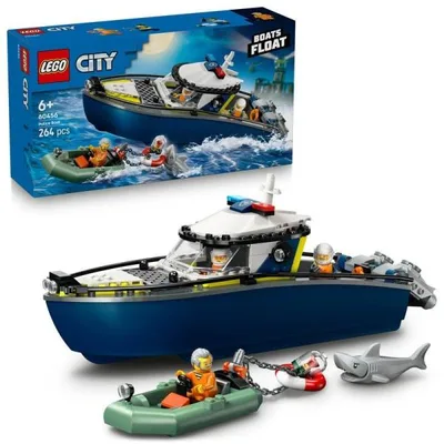 【オンライン限定価格】レゴ LEGO シティ ポリスボートチェイス 60456 おもちゃ 玩具 誕生日 プレゼント ブロック 6歳 7歳 8歳