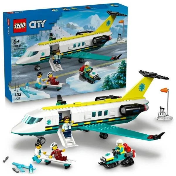 レゴ LEGO シティ 救急輸送機 60465 おもちゃ 玩具 誕生日 プレゼント ブロック 6歳 7歳 8歳
